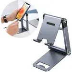 UGREEN Cell Phone Stand Desk Adjustable Aluminum Mobile Holder Grey