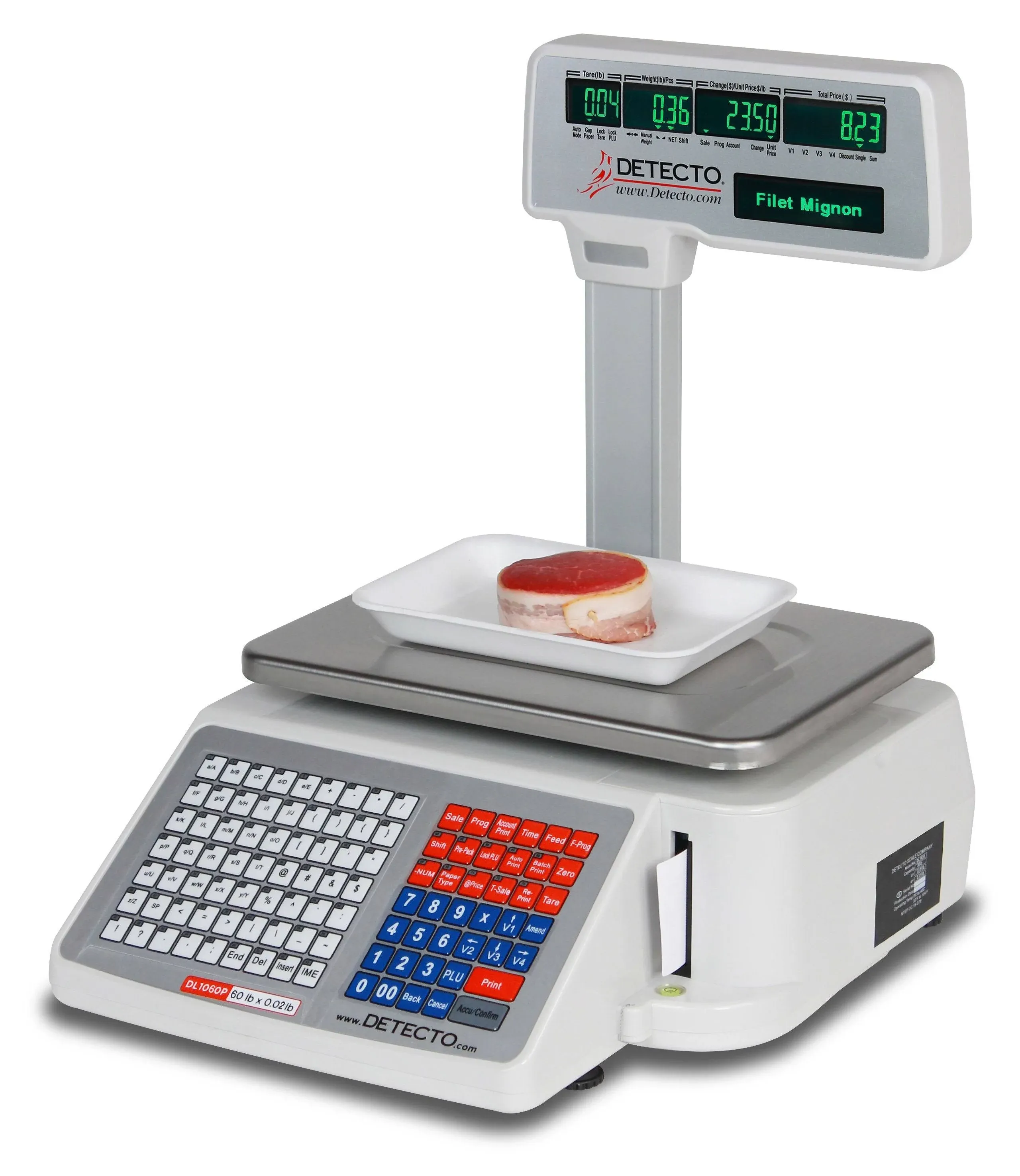 Detecto DL1060 Deli Scale with Integral Printer