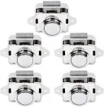 OCGIG 5 PCS Push Button Latch Cabinet Door Catch Keyless Cupboard Locks for RV Y