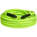 Flexzilla Air Hose, 1/2 in. x 50 ft., 1/2 in. MNPT Fittings, Heavy Duty, Lightweight, Hybrid, ZillaGreen - HFZ1250YW4