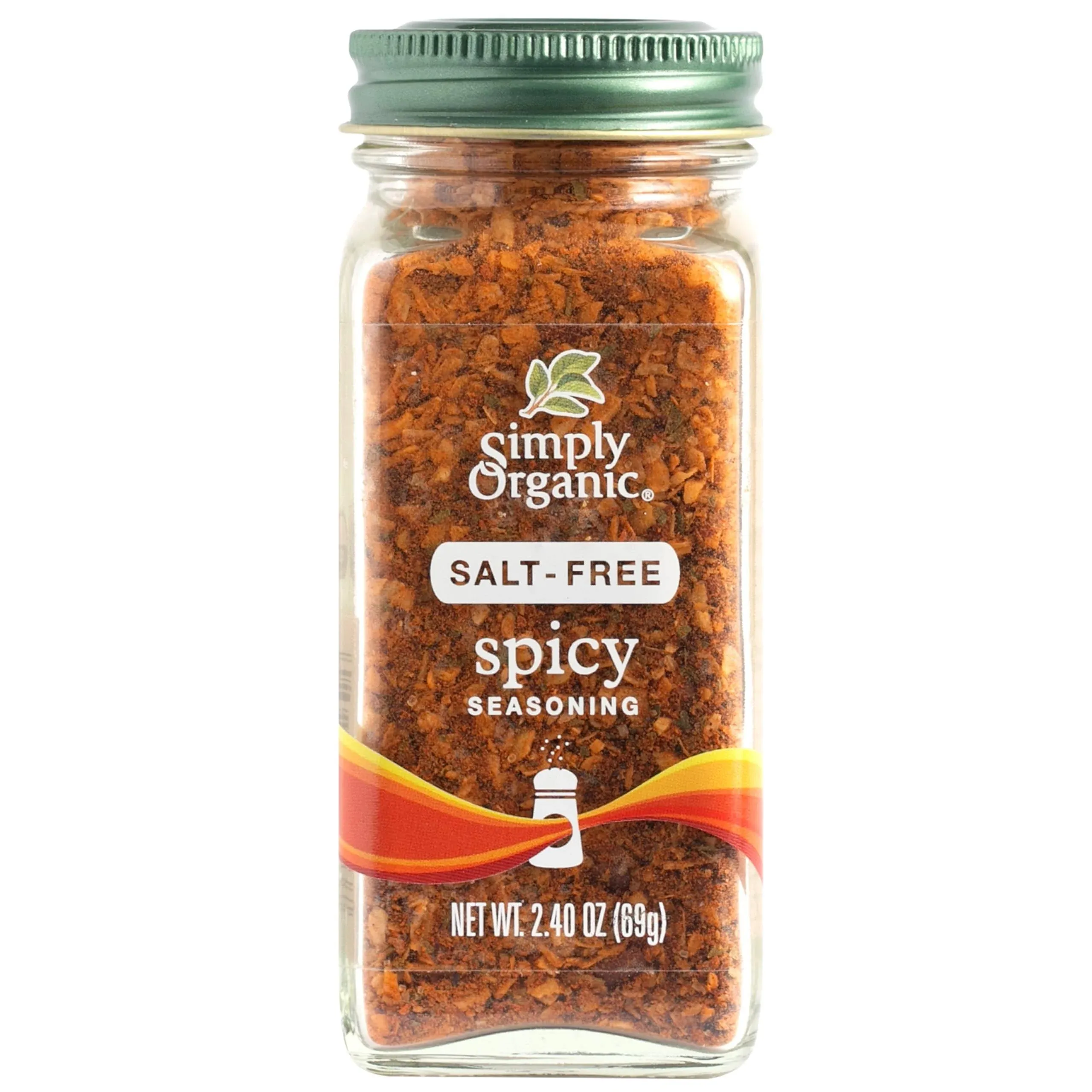 Simply Organic 15773 Salt-Free Spicy Seasoning 2.40 oz.