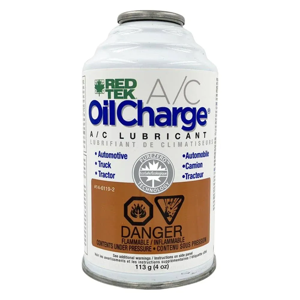 Red Tek OilCharge A/C Universal Refrigeration Oil (4 oz. can)