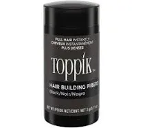 Toppik Hair Building Fibers, 3g Fill In Fine or Thinning Hair Instantly Thicker, Fuller Looking Hair 9 Shades for Men Women