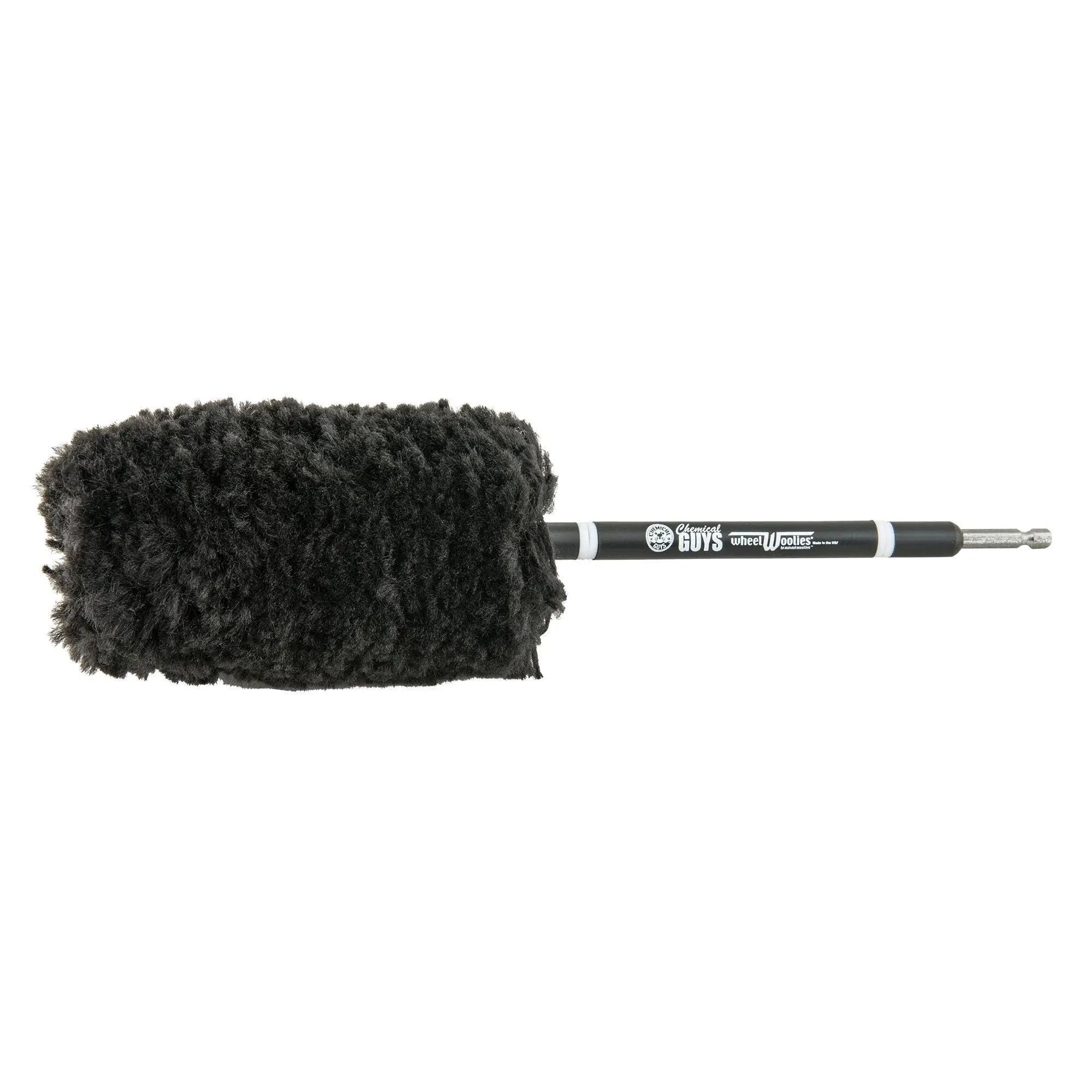 Chemical Guysm Single Power Woolie PW12X Synthetic Microfiber Wheel Brush with Drill Adapter