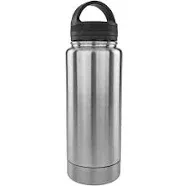 Stainless Steel Drinking Tumbler Bottle Diversion Safe Stash and Hide Small Valuables Money Keys Jewelry Silver 12 Ounce