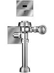 1.6 gpf, Toilet Automatic Flush Valve, Polished Chrome, 1 in IPS