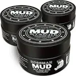 Bossman MUDstache Unscented Mustache Wax - 3 Pack – No Pull - Spreads Easy for