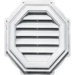 Builders Edge 120011818123 Octagon Gable Vent White 18"