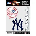 Rico MLB New York Yankees Triple Spirit Stickers, Multi, One Size