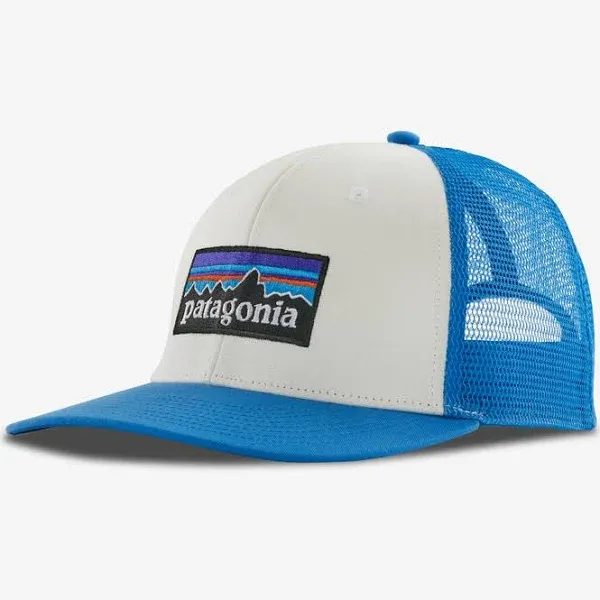 Patagonia P-6 Logo Trucker Cap Hat Snapback Adjustable Oar Tan w/Classic Tan NEW