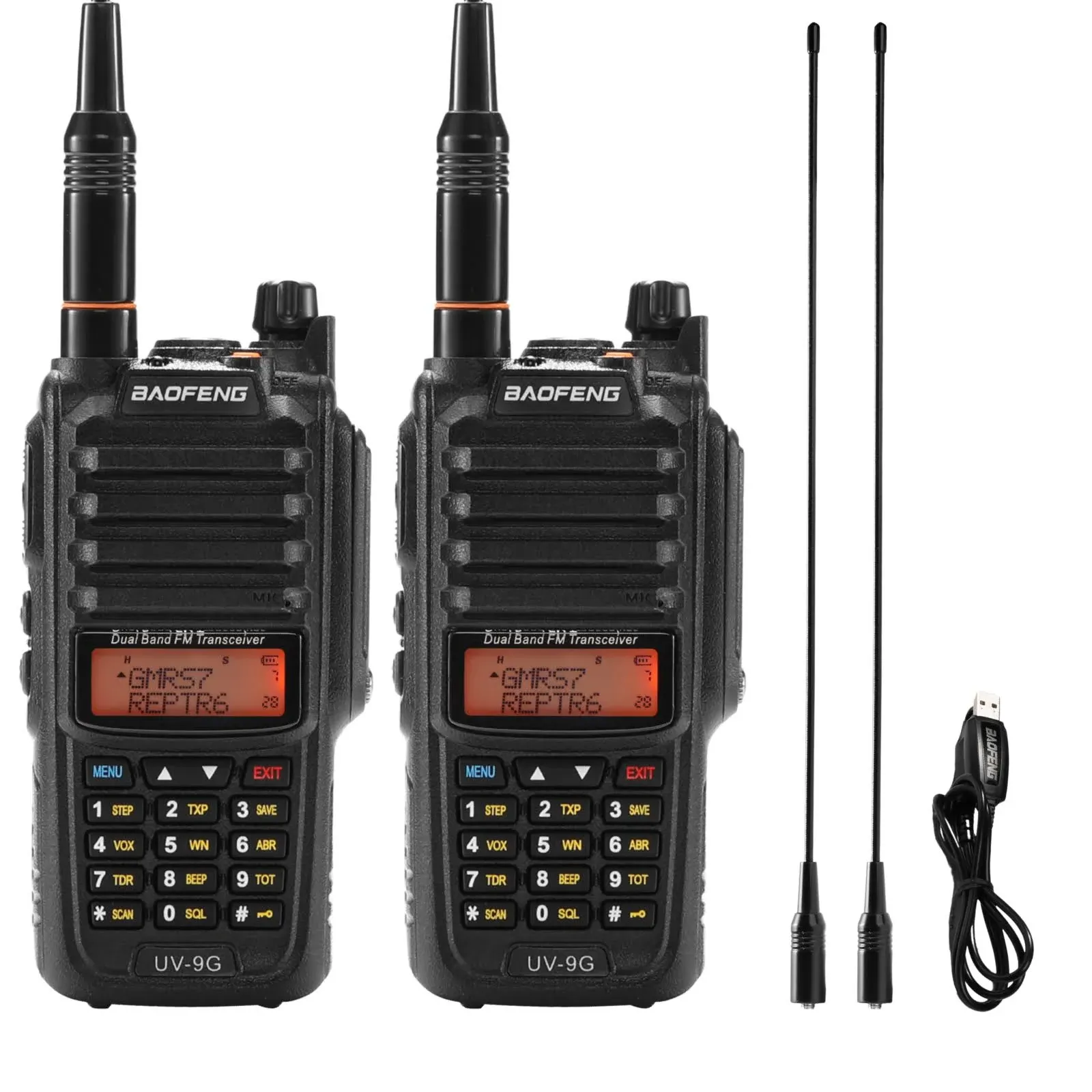 Baofeng UV-9G GMRS Radio | 5W IP67 Waterproof | Repeater Capable NOAA