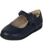 The Children's Place Toddler Girls Comfort Flex Mary Jane Shoes | Size 4T | Blue | 100% Faux Leather