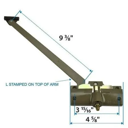 Andersen #7191-32 Operator ( Left Hand ) with 9-3/8 inch Arm Length in Stone Color (1979 to1989) 0565616