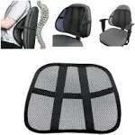 Ventilated Mesh Back Lumbar Support Car Office Chair Truck Seat Black