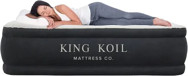 King Koil Luxury California King Air Mattress with Built-In High-Speed Patented 