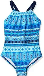 Kanu Surf Girls Swim Kanu Surf Jasmine Beach Sport Halter One Piece Swimsuit