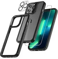 TAURI 5 in 1 for iPhone 13 Pro Case Crystal Clear