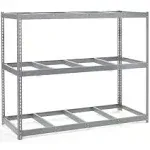 Global Industrial Wide Span Rack with 3 Shelves No Deck, 96" W x 24" D x 84" H, 1100 lb Shelf Cap 790CP14