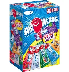 Airheads Candy Bars, Variety Bulk Box, Chewy Full Size Fruit Taffy, Gifts, 60