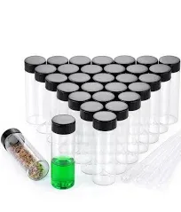 20ml Amber Small Glass Vials 30pcs with Screw Caps30pcs