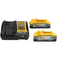 DEWALT POWERSTACK 20V Max 5.0Ah & 1.7Ah Starter Kit