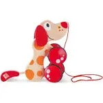 Walk-A-Long Puppy Wooden Pull Toy by Hape | Award Winning Push Pull To