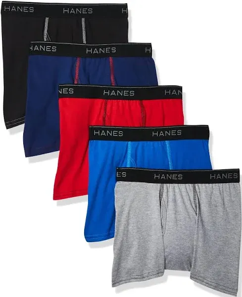 NEW Hanes  Boys Size XL Ultamate 5 Boxer Briefs FREE SHIPPING