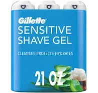 Gillette Sensitive Shave Gel with Aloe & Shea Butter