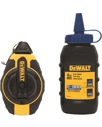 DEWALT DWHT47373L 100&#039; 3:1 GEAR CHALK REEL KIT-BLUE CHALK