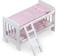 Badger Basket Doll Bunk Bed with Bedding, Ladder, and Free Personalization Kit