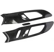 Carbon Fiber Front Door Handle Patch Cover Trim for Chevrolet Traverse 2018-2021