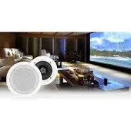 2 Rockville HC55-16 Black 5.25" 300 Watt In-Ceiling Home Theater Speakers 16 Ohm