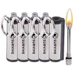 Survive Permanent Match Pack of 5 The Forever Lighter Emergency Fire Starter Striker Set