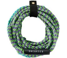 OBCURSCO 60ft Tow Ropes for Tubing, 1-4 Rider Towable Tube, 2-Section - NEW!