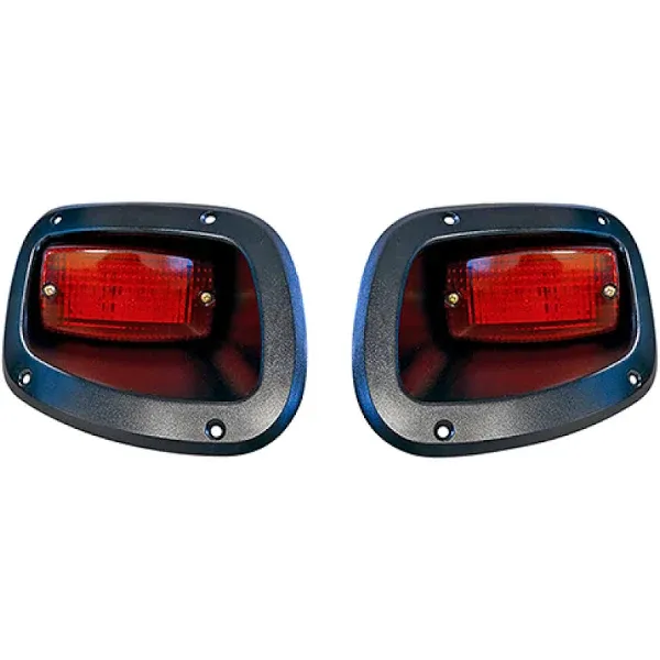 Red Hawk LGT-339 LED Taillight Set Compatible with/Replacement for E-Z-GO TXT, 12v-48v 2014 and Newer Golf Carts