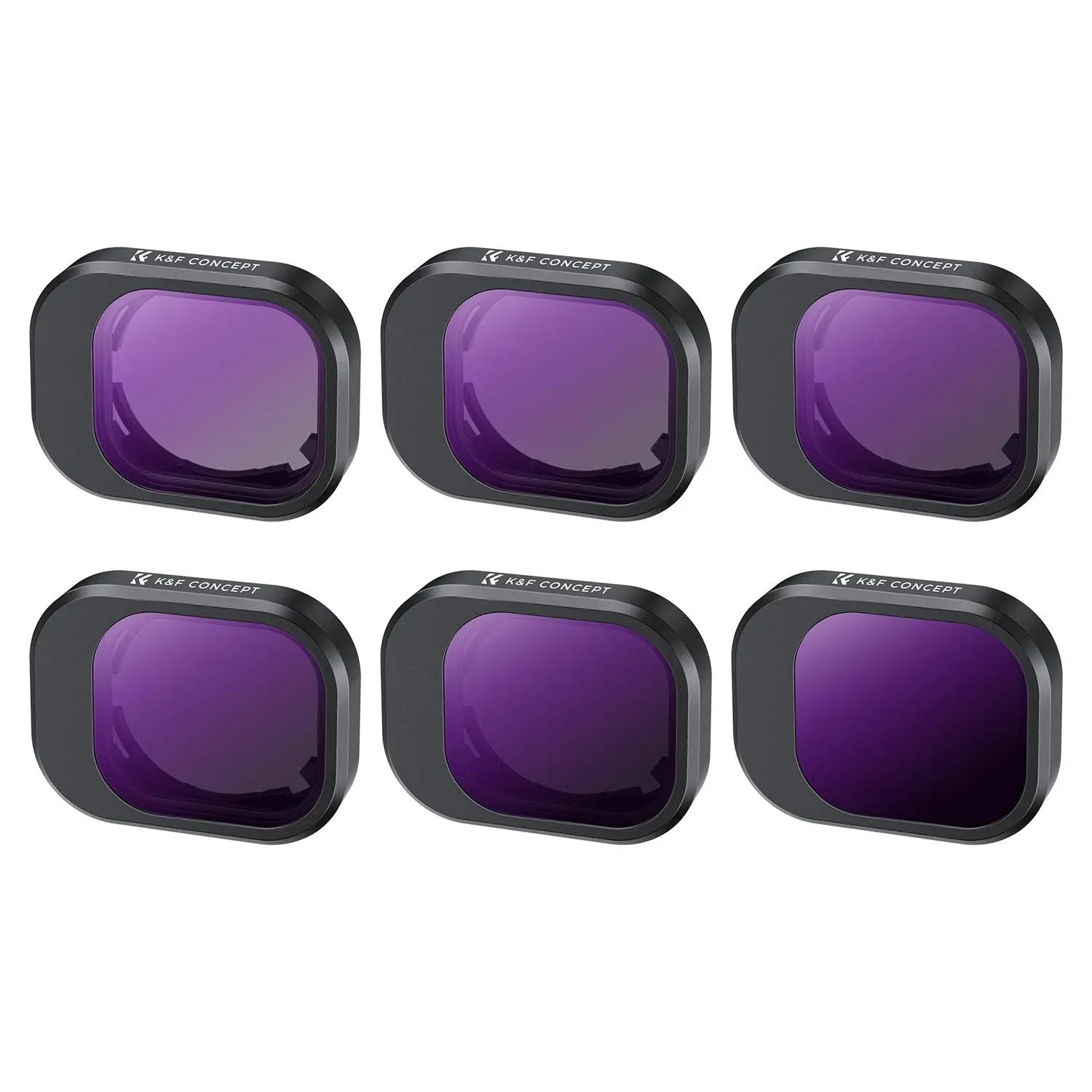 K&F Concept ND Filter Kit for Mini 4 Pro, 6 Pack(ND4, ND8, ND16, ND32, ND64, ND1000) Filters Compatible with DJI Mini 4 Pro Accessories