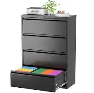 Superday Filing Cabinet Lateral File Cabinet 4 Drawer Filing Cabinets with Lock