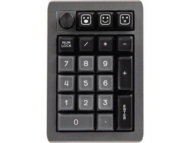 EPOMAKER EK21 VIA Gasket Number Pad, Bluetooth 5.0/2.4ghz/Wired Hot Swappable Numpad, with Poron Foam, Aluminum Alloy Knob, 1000mAh Battery, Programmable (Black, Gateron Pro Yellow)