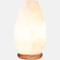 Himalayan Glow Natural Crystal Salt Lamp White  5-7 lbs