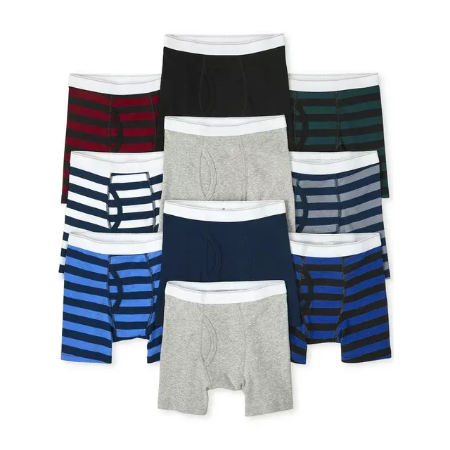 The Children's Place Boys' 10-Pack Cotton Boxer Briefs