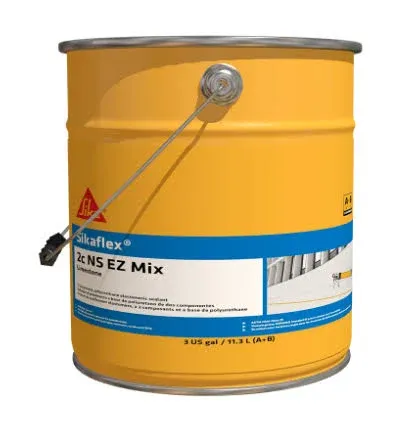 Sikaflex 2C NS EZ Mix 2-Part Polyurethane Elastomeric Sealant Limestone 1.5 Gallon