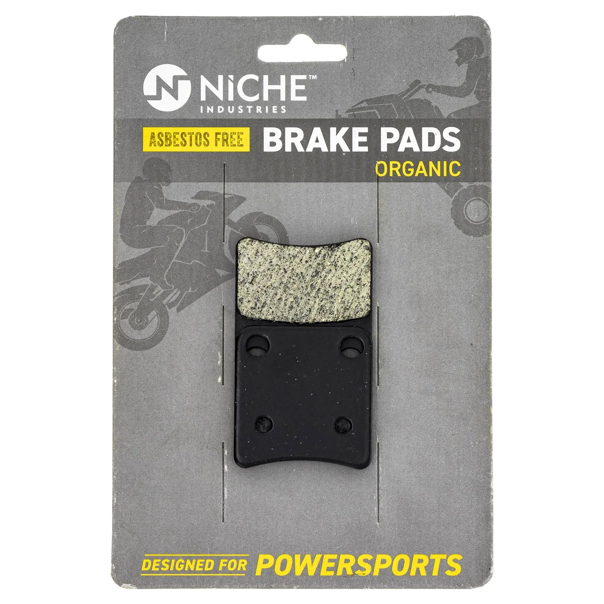 NICHE Brake Pad Set for Honda Goldwing 1800 F6B 06455-MKC-A01 06436-MEH-006 Front Rear Semi-Metallic