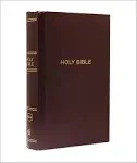 NKJV- Pew Bible- Large Print- Hardcover- Burgundy- Red Letter Edition