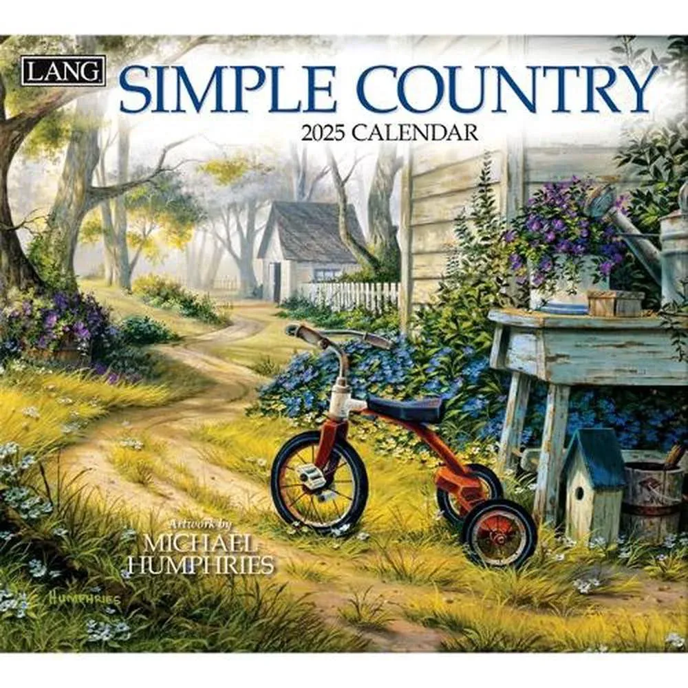 Simple Country 2025 Wall Calendar