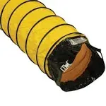 10 in. D x 25 ft. Coil Flexible Ducting Air Ventilator Yellow