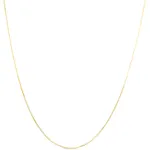 Adjustable Snake Chain Necklace, .80mm in 14K Gold