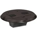 New Hubbell, RF506BN (QTY 3) Flange And Door Cover Brown For Wood Floor 232a