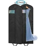 MISSLO 65&#034; Gusseted Hanging Garment Bags for Travel Long Dress Cover Water