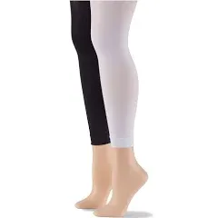 No Nonsense Women's Super Opaque Control Top Footless Tights