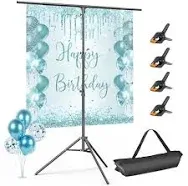 EMART T Shaped Backdrop Stand - 8.5x5ft - Portable T Holder,... 